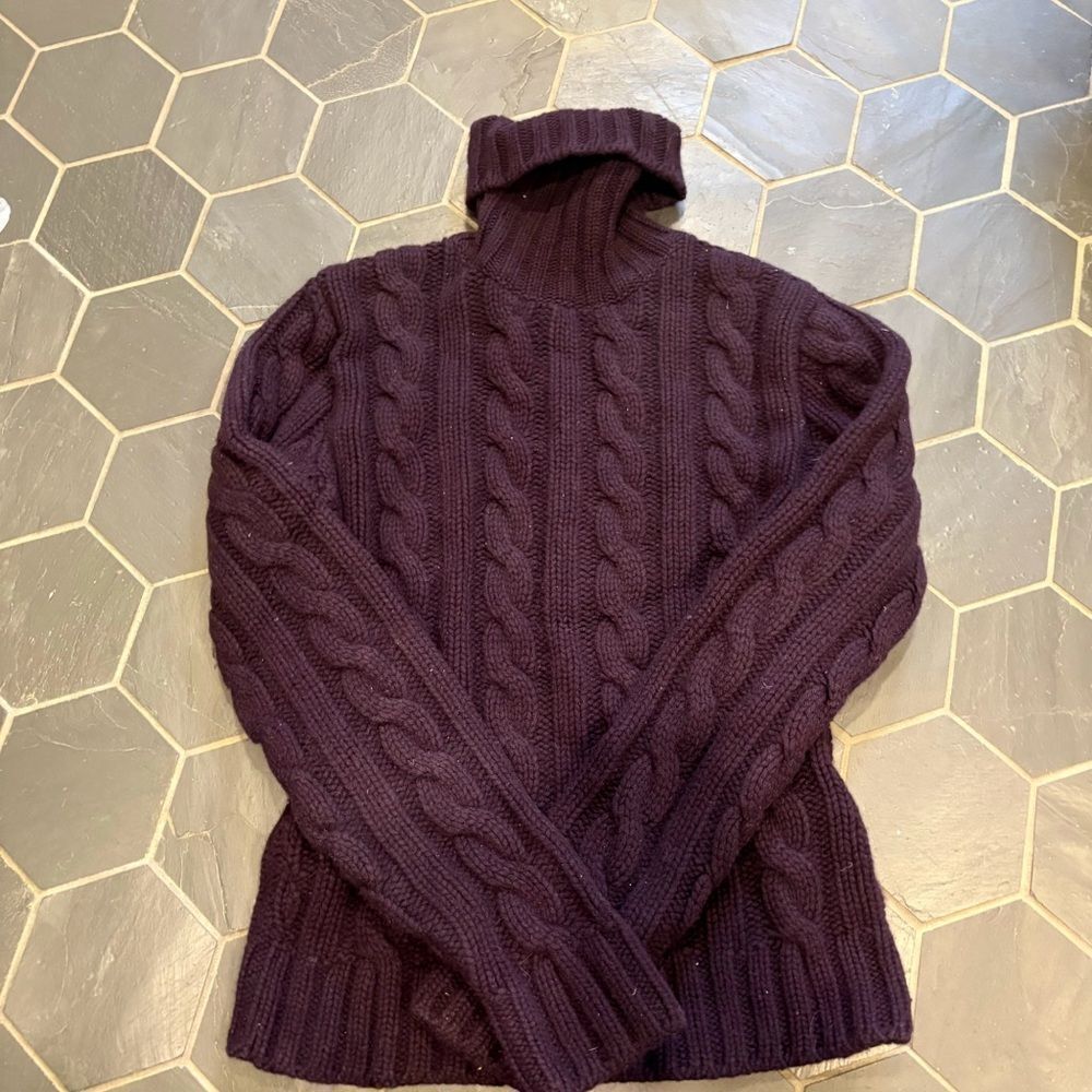 Ralph Lauren purple label Cable Knit Sweater